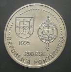 PORTUGAL - MOEDA DE NÍQUEL - 200 ESCUDOS - SOBERBA
