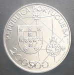 PORTUGAL - MOEDA DE NÍQUEL - 200 ESCUDOS - SOBERBA