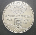 PORTUGAL - MOEDA DE NÍQUEL - 200 ESCUDOS - SOBERBA