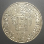 PORTUGAL - MOEDA DE NÍQUEL - 250 ESCUDOS - SOBERBA