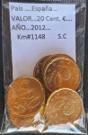 ESPANHA - 10 MOEDAS DE 20 CENT - FC