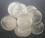 ARGENTINA - 10 MOEDAS  DE 5 PESOS - FC