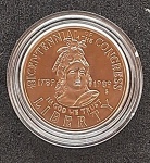 Estados Unidos - Half Dólar 1989 Letra S - Edição Comemorativa 200º Aniversário Do Congresso - Niquel 30,61 Mm - Km-224 FC