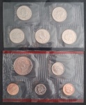 Envelope com Set Estados Unidos 1999 - 10 Moedas Letra D Lacradas - Incluso Moedas Comemorativas - com Certificado