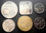 ARUBA - SÉRIE COM 6 MOEDAS USADAS