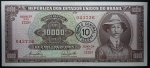 C 128 - 1967 - 10 CRUZEIROS NOVOS  - FE - ERNANE GALVEAS/DELFIN NETTO - VALOR DE CAT. R$ 220