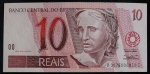 C 293 - 1999 - 10 REAIS - FE - PEDRO MALAN/ARMÍNIO FRAGA - 1a. SÉRIE