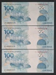 PI - NOVIDADE - 3 NOTAS DE 100 REAIS - FERNANDO HADDAD/CAMPOS NETO - FE