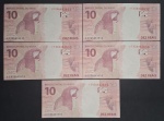 JC - NOVIDADE -5 NOTAS DE 10 REAIS - FERNANDO HADDAD/CAMPOS NETO - FE