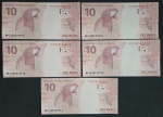 MC - NOVIDADE - 5 NOTAS DE 10 REAIS - FERNANDO HADDAD/CAMPOS NETO  - FE