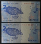 C 339 - HH e IA - DUAS NOTAS - 2020 - 2a. FAMILIA - 2 REAIS - FE - GUEDES/CAMPOS NETO
