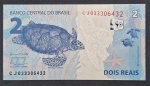 C335 - 2 REAIS - LETRA CJ - MEIRELLES E TOMBINI - FE - A CÉDULA DE 2 REAIS MAIS RARA DA COLEÇÃO - COTAÇÃO R$ 330