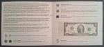 ESTADOS UNIDOS - FOLDER COM NOTA DE 2 DOLARES SÉRIE K