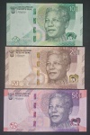 AFRICA DO SUL - 3 NOTAS EM SÉRIE - FE