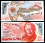 FALKLANDS - POLÍMERO - 5 LIBRAS - FE