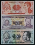 HONDURAS - 3 NOTAS DIFENTES EM SÉRIE - FE