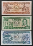 MOÇAMBIQUE 3 NOTAS EM SÉRIE - FE