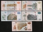 SURINAME - SÉRIE COMPLETA COM 5 NOTAS, TODAS FE