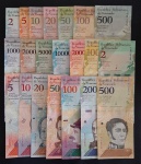 DUAS SÉRIES DA VENEZUELA - FE - COM 21 NOTAS