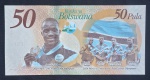BOTSWANA - 2025 - NOTA DE 50 PULA - COMEMORATIVA A MEDALHA OLÍMPICA 4 X 400 METROS DE PRATA E 200 METROS DE OURO.