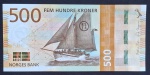 NORUEGA - BARCO - 500 KRONER - 2018 - FE