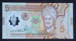 TURKMENISTÃO - POLÍMERO - 5 SOMONI - FE