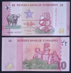 ZIMBABWE - NOVIDADE - 10 ZIG - FE