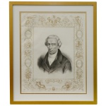 MARQUÊS DE MARICÁ - Mariano José da Fonseca (1773 1848). Gravura executada por Henton e Rensburg. 46 x 37 cm (MI). 60 x 50 cm (ME). Marquês de Maricá, foi um notável pensador, escritor, político e magistrado brasileiro.