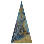 EVELINA VILLAÇA (São Paulo, 1944) Óleo s/ eucatex. Ass. cid. 175 x 89 cm. Pintora e escultora. É formada em história da arte, na Fundação Armando Alvares Penteado - Faap (1985). Cursou ainda arte contemporânea,