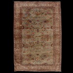 Tapete Oriental com desenho Persa. Medindo 170 x 118 cm. Esse tipo de peça é valorizado em decorações modernas por mesclar o clássico com o rústico.