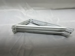 Lote de 6 mãos francesas em metal esmaltado. Medindo 29cm x 16,5cm.