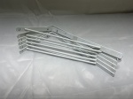 Lote de 6 mãos francesas em metal esmaltado. Medindo 29cm x 16cm.