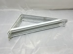 Lote de 6 mãos francesas em metal esmaltado. Medindo 35cm x 23,5cm.
