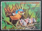GUINÉ EQUATORIAL - FAUNA - 1 SELO - CARIMBADO - PEQUENO AMASSADO