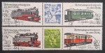 ALEMANHA O RIENTAL - FERROVIAS 1984 - 4 SELOS - CARIMBADO - MINT 