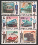COREIA DO NORTE - TREM 1987 - 6 SELOS - MINT