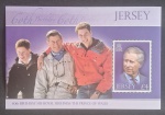 JERSEY - ANIVERSARIO DE 60 DO PRINCIPE DE GALES - BLOCO - MINT
