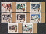 ILHA DE MAN - 50 ANOS DE RÁDIO - 8 SELOS - MINT