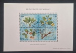MÔNACO - FLORA - BLOCO - CARIMBADO