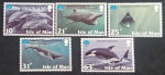 ILHA DE MAN - ANIMAIS AQUÁTICOS - 5 SELOS - MINT
