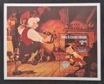 ILHAS TURKS E CAICOS - DISNEY - BLOCO - MINT