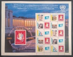 ONU - COMEMORATIVO DE 40 ANOS DA ADM POSTAL DE GENEBRA - 2009 - FOLHA - MINT - FACIAL U$ 12.00