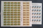 BRASIL - DIVERSOS - 1980 - 3 FOLHAS - MINT
