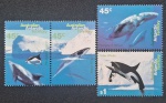 ANTÁRTICO AUSTRALIANO - BALEIAS - 4 SELOS - MINT