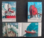 ANTÁRTICO AUSTRALIANO - NAVIO - 4 SELOS - MINT