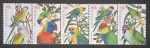 AUSTRALIA - PÁSSAROS - 5 SELOS - 2005 - MINT