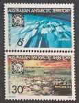 ANTÁRTICO AUSTRALIANO - TERRITORIO - 2 SELOS - 1971 - MINT