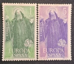 ESPANHA - SANTO - 2 SELOS - MARCA DE CHARNEIRA