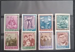 AJMAN - KENNEDY - SÉRIE COM 8 SELOS NOVOS