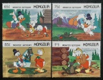 MONGOLIA - DISNEY - SÉRIE  4 SELOS - MINT